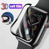 3D Full Cover Bildschirmfolien Schutz für Apple Watch 8 Ultra 49mm 7 41mm 45mm 38mm 42mm 40MM 44MM Nicht gehärtetes Glas Weicher Film Iwatch 6 SE 3