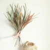 장식용 꽃 5 PCS 인공 갈대 잔디 종이 가정 장식 가짜 식물 잎 결혼식 배경 레이아웃