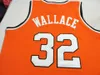 Costura Vintage #32 Ben Wallace Virginia Union University Basketball Jersey Custom Qualquer Nome Número Jersey