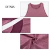 Kvinnors träningsdräkter Daphliac Sporting Two -Piece Set Womens Tracksuit Active High midjan Pink Outfit Solid Casual Women's Tops Set