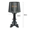 Lâmpadas de mesa Bourgie acrílica moderna Itália Ghost Shadow Clear Desk Lamp Bedroom Room Luzes de cabeceira Stand Stand Light