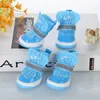 Hondenkleding 4pcsset Waterdicht Winter Hond Schoenen Antislip Regen Snowboots Schoeisel Dik Warm Voor Kleine Katten Puppy Honden Sokken Laarsjes 221027