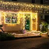 ストリング5m 216LEDS 3.5M 96LEDSホリデーフェアリーカーテンライトストリングクリスマスイシクルライトウェディングイヤーパーティーパティオ装飾