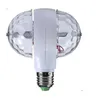 E27 LED رأس مزدوج السحر آثار LED المرحلة الضوء 85-265V الدوران برأس 6W ملونة مصباح ديسكو لمبة لعيد الميلاد حفلة بار KTV