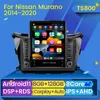 Lecteur vidéo multimédia autoradio Carplay stéréo pour Nissan Murano 3 Z52 2014 - 2020 Navigation GPS BT No 2din 2 din DVD