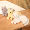 30 cm Kawaii Simulation Katze Plüsch Spielzeug Nette Haarige Katze Puppen Gefüllte Weiche für Kinder Mädchen Geburtstag Room Decor Geschenk