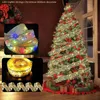 Décorations de Noël Double Couche FairyLED Lumières Cordes Arcs De Ruban De Noël Avec LED Ornements D'arbre De Noël Année Navidad Décor À La Maison