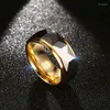 Wedding Rings 8MM Men's Engagement Tungsten Carbide Multi-Faceted Prism Band Ring Charm Male Jewelry