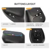 Mice Delux M618C Wireless Silent Ergonomic Vertical 6 Buttons Gaming Mouse USB Receiver RGB 1600 DPI Optical Mice With For PC Laptop 230831