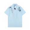 Polo Masculino Plus Tees Gola redonda bordada e estampada estilo polar roupa de verão com street pure cotton 21d2