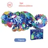 3D Animal bricolage Puzzle en bois jouet Lion dinosaure Animal forme Puzzles pour adultes enfants cadeau d'anniversaire décor à la maison