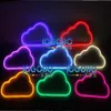 Große billige 18x11inch LED Custom Couleur Neon Lampen -Wolkenschild Neon Flex Art Design Family Bar Cache Party Tube Neon Deco Fluore253x