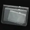 2022 جديد A5/A6/A7 PVC Cover Cover Clear Clear Storage Storage Bag 6 Hole Hole Hove Hove Hoater Action Office Travel Docum