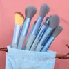 Neues Make-up-Pinsel-Set, professioneller, weicher, tragbarer Pinsel für bunte Kosmetik, Puder, Lidschatten, Rouge, Make-up-Werkzeug mit Tasche