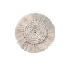 Boho Coasters Mats Beige Saugle Tailla für Holztisch Schutz gewebtes handgemachtes Hauswarminggeschenke für neues Zuhause