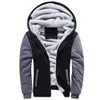 Mode Fleece Verdickung Hoodies Für Herren Neue Splice Farben Lange Sleeve Zipper Strickjacke Warme Mit Kapuze Sweatshirts Mäntel 903