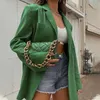 Ternos femininos blazers moda senhoras blazer manga longa 2021 outono womem lapela doce cor cardigan jaqueta casual streetwear t221027