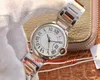 Nueva versión de lujo Reloj para mujer 42MM 36MM 33MM Esfera blanca W2BB0031 W2BB0012 W2BB0029 Mecánico automático Pulsera de oro en dos tonos Relojes para mujer