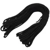 Outdoor Gadgets Paracord 550 Parachute Rope 7 Core Strand For Climbing Camping Buckle Black 50FT
