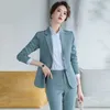 Женские костюмы Blazers Lady Women Suits Set 2022 Весна и осенний белый пик лацкал Slim Professional 2 Piece Set Set Sut Women's Bantsuit Customi Made T221027