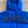 Men's winter jacket trapstar down jacket hooded blue embroidered logo warm coat street hip-hop drill uk