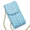 Akşam çantaları gerçek deri kapak çantası kadın moda zinciri cep telefonu bayanlar Messager için küçük debriyaj messenger