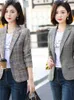 Kadınlar Suits Blazers Blazer Kadın Moda Mizaç Profesyonel İnce Zarif Uzun Kollu Dış Giyim Şık Tops Ofis Giyim Yeni 2022 Sonbahar T221027