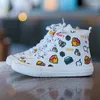 Athletic Shoes Children's Boys Canvas 2022 Fall Medium And Big Soft-Soled Non-Slip Girls' Sneakers
