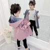 Enrober chacune bébé filles tranchés printemps automne veste à capuche