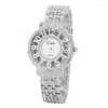 Montres-bracelets CUSSI 2022 Creative Femmes Montres Argent Luxe Strass Dames Bracelet Quartz Relogio Feminino Cadeaux