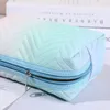저장 백 그라디언트 핑크색 파란색 스테레오 화장품 가방 이동 휴대용 세척 주최자 1 PC
