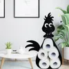 Opbergtassen Drop Cartoon Diertoiletpapier Rollhouder Metalen Tissue Stand Rack voor thuis slaapkamer woonkamer bureaublad