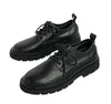 2023 New styles mens Dress sneakers Women mens leather trainer shoe black grey sneakers with box 036