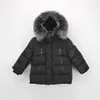 아기 소년 자켓 겨울 자켓 코트 소녀를위한 따뜻한 두꺼운 후드 아동 겉옷 유아 소녀 소년 의류