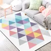 Tapis Mode Moderne Géométrique Macaron Triangles Colorés Imprimer Chambre Salon Salon Tapis Tapis Paillasson Cuisine/Tapis de Pied