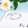 Pierścienie klastrowe kobiety 925 srebrna srebrna biżuteria prosta styl minimalistyczny palec żeński dla rozmiaru 5 6 7 8 9 10