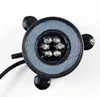 色の変化LED防水水槽ライトラウンドシッズタンクバブラー装飾ランププールライト