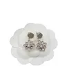 Designer Fashion Flower Earrings Studs Womens Circle Diamond Earring Explosive Luxury Earrings Vintage Premium Earring Stud D22102704JX
