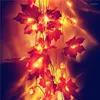 Strings Décoration de chambre à coucher de Noël, guirlande lumineuse en érable de citrouille, Festival de récolte de Thanksgiving, éclairage de vacances, décoration pour jardin et maison