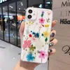 Novas gotas eternos vidas de flores de flores de flores iphone 14 13 12 Pro máximo 11 13 mini 7 8 mais xr xs xsmax x tpu Proteção de flor verdadeira caixa macia