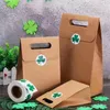 Opakowanie podarunkowe 1,5-calowa etykieta koniczyny St.Patrick's Day Shamrock Naklejki 100-500pcs imprezowy wystrój domu