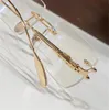 NEU Fashion Design Randless Frame Optical Eyewear Lordie Square Lens Vintage und einfacher Stil mit Box können verschreibungspflichtige Linsen ausführen