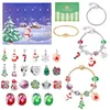 Charm Bracelets Christmas Advent 24 Countdown Calendar Gift Box Diy Bracelet Creative Surprise Blind Box Set 221026