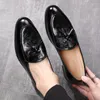 Dress Shoes Tassel Men Big Size Office Oxfords Slip On Leather Boat Designer Wedding Formal Mens Driving Loafers