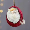 Рождественские украшения ретро Санта -Клаус снеговик подвесной железный рентген