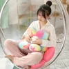 30/50CM ins Cute Colorful Flowers Plushie Cushion Lovely Nap Pillow Butt Pad Stuffed Soft Home Decor Toys Xmas Gifts