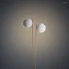 Floor Lamps Nordic Double Head Design Metal Personality Bedroom Bedside Lights Villa Living Room Study Standing Lamp Home Deco