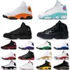 2023 Freeshipping Red Flint Jumpman 13s Basquete Sapatos para homens Mulheres 13 Hyper Royal Court Purple #45 Aurora Green Olive Black Cat Mens Treinadores Jerdon