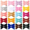 3 pouces solide velours cheveux arcs pour filles pinces à cheveux bébé Boutique épingle à cheveux à la main Barrettes chapeaux enfants cheveux accessoires