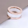 Band Rings Top Designer Rings B Double Band Love Ring Titanium Steel Jewelry 18K Gold Plated Men Women Par Rose Gold Silver Wedding Engagement Gift Size 6 7 8 9 1